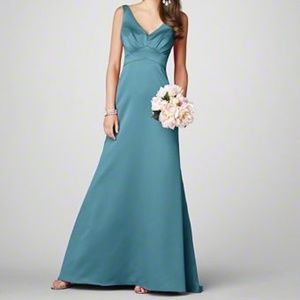 Alfred Angelo "Beyond the Sea" Satin Bridesmaid/Formal A Line Gown NEW Sz. 12